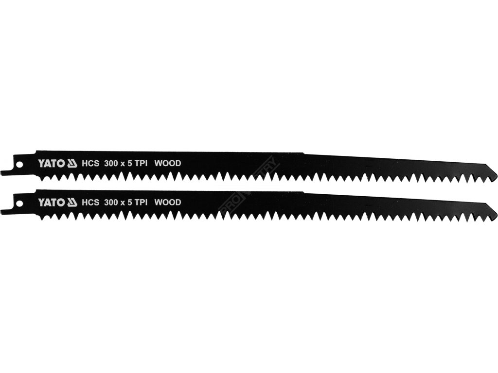 Pilové listy HCS 300MM 5 TPI 2ks Yato YT-33920