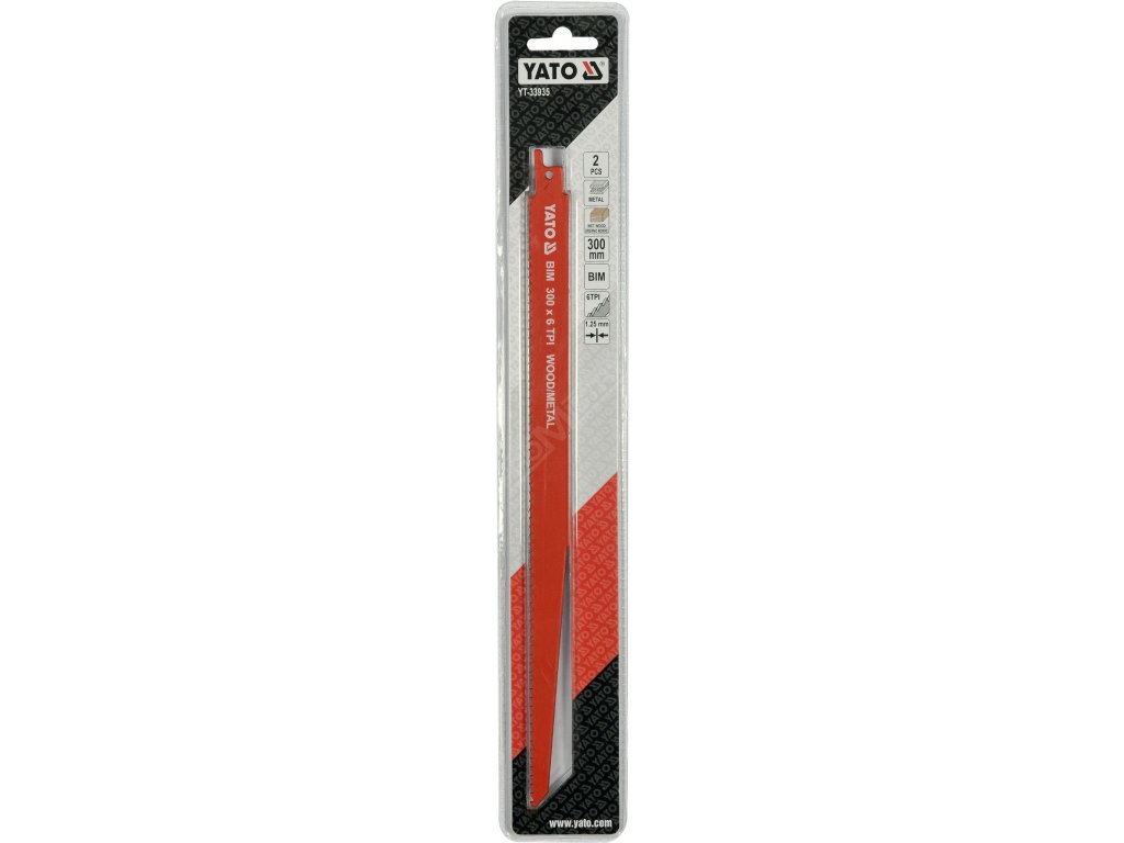 Pilové listy BIM 300MM 6TPI 2ks Yato YT-33935