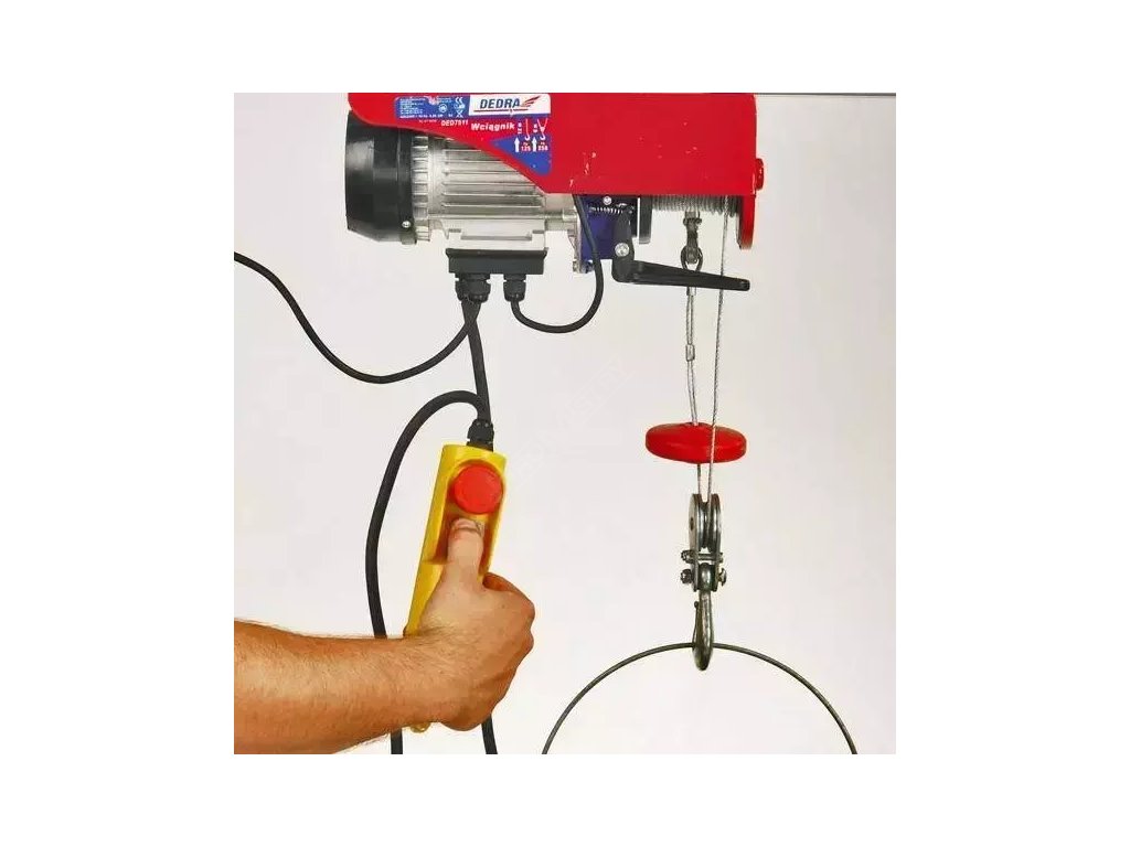 Elektrický naviják 1000 W 200/400 kg DEDRA DED7913 + Dárek, servis bez starostí v hodnotě 300Kč