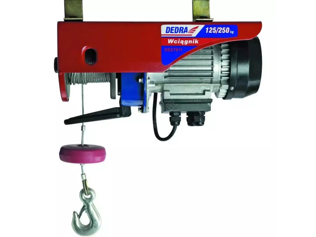 Elektrický naviják 1000 W 250/500 kg DEDRA DED7914 + Dárek, servis bez starostí v hodnotě 300Kč