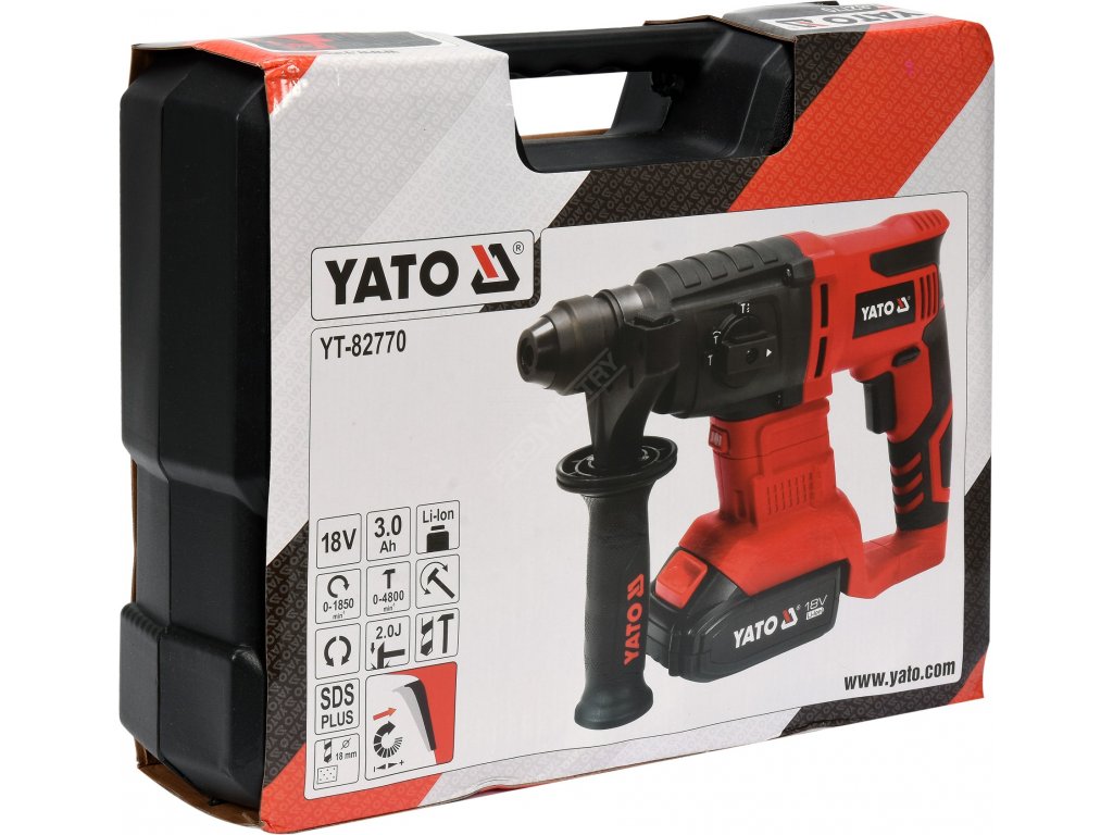 Vrtací kladivo 18V SDS-plus 3,0 Ah Yato YT-82770 + Dárek, servis bez starostí v hodnotě 300Kč