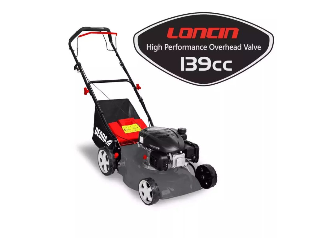 Benzinová sekačka s pojezdem 2,4kW,139cc Loncin,43cm DEDRA DED8720-43L + Dárek, servis bez starostí v hodnotě 300Kč