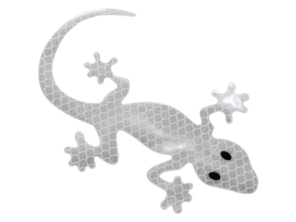 Dekor samolepící GECKO stříbrný