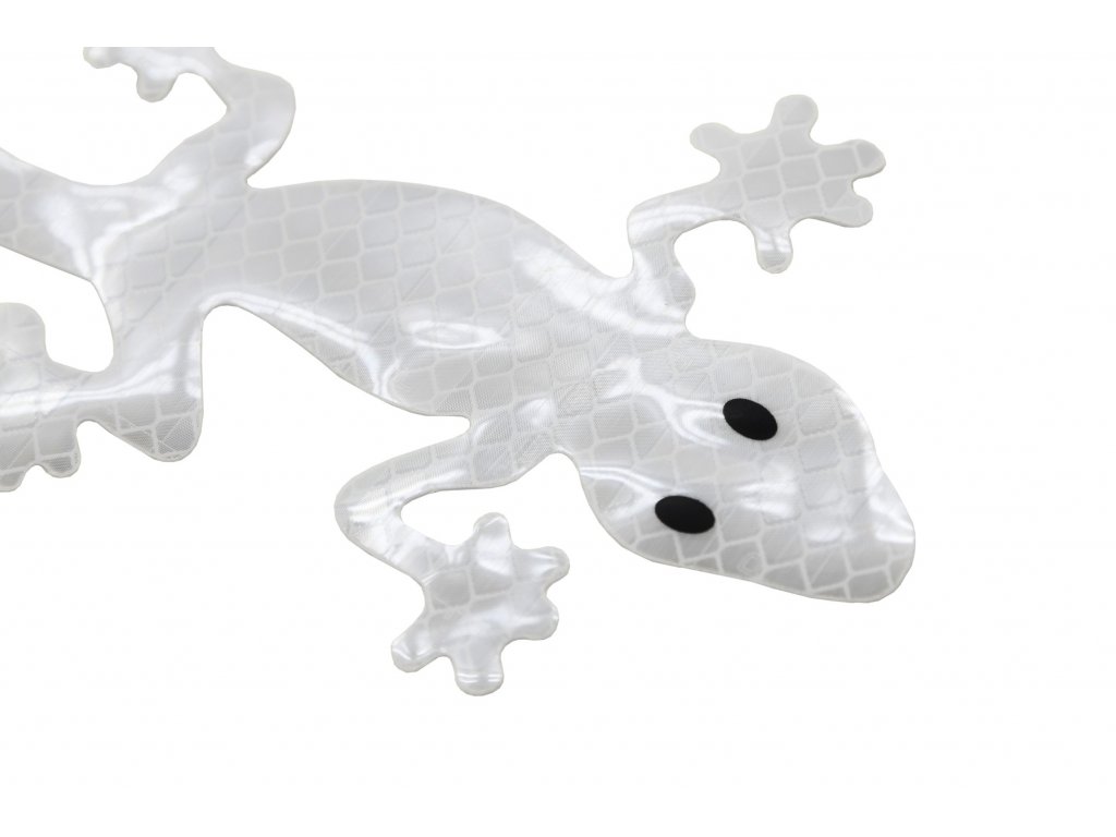 Dekor samolepící GECKO stříbrný