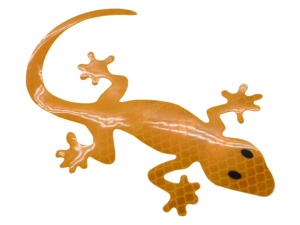 Dekor samolepící GECKO žlutý