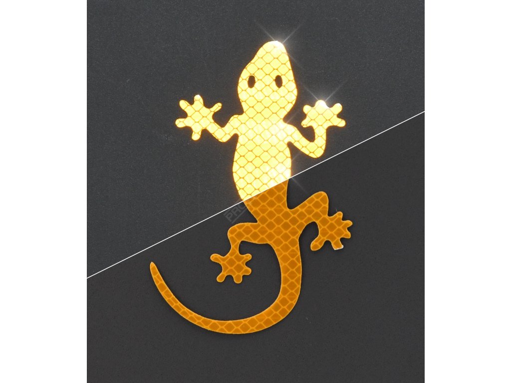 Dekor samolepící GECKO žlutý