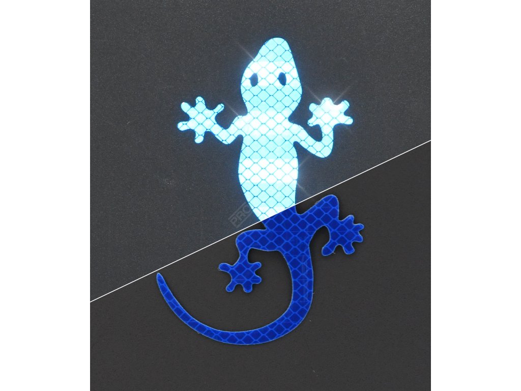 Dekor samolepící GECKO modrý