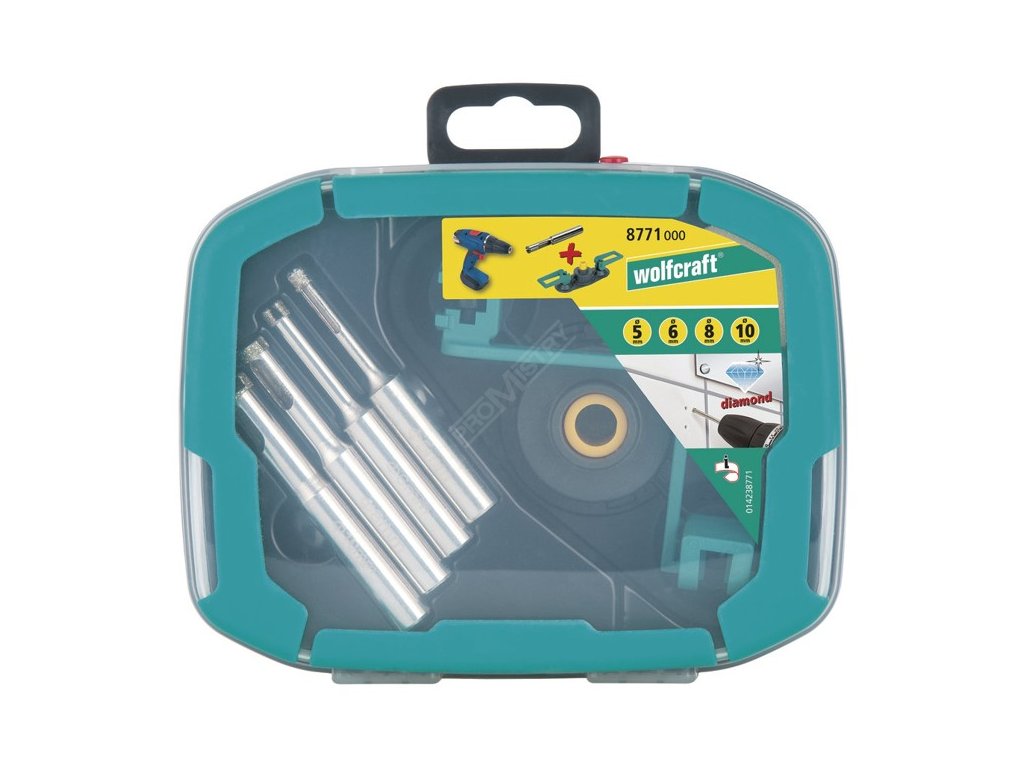 WOLFCRAFT - sada diamantových vrtáků Ceramic v kufru WOLFCRAFT 8771000 + Dárek, servis bez starostí v hodnotě 300Kč