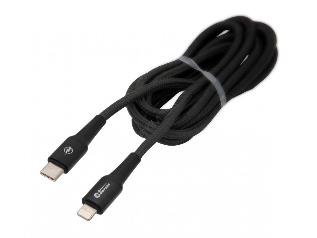 Datový a nabíjecí kabel SPEED USB-C / iPhone 480 Mb/s 1,5m Compass 07712