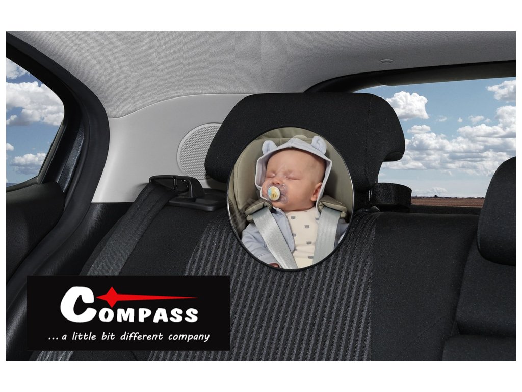 Zrcátko dětské na zadní sedadlo 17cm Compass 05240