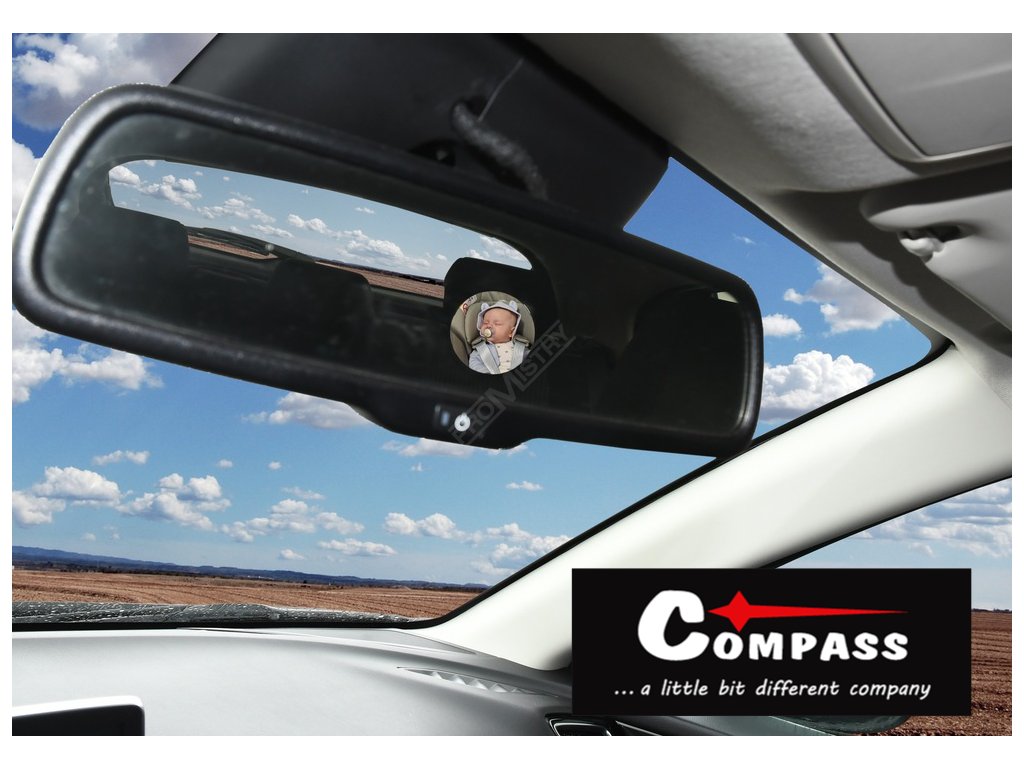Zrcátko dětské na zadní sedadlo 17cm Compass 05240