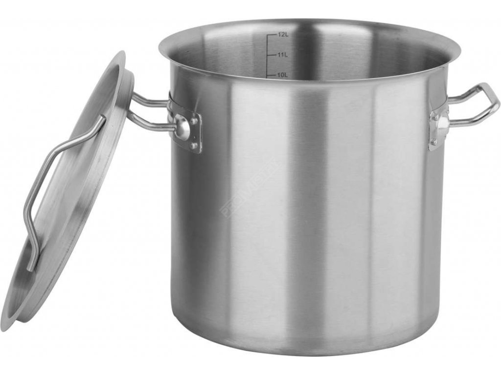 Hrnec vysoký s poklicí NEREZ 25x25cm 12l Yato Gastro YG-00012 + Dárek, servis bez starostí v hodnotě 300Kč
