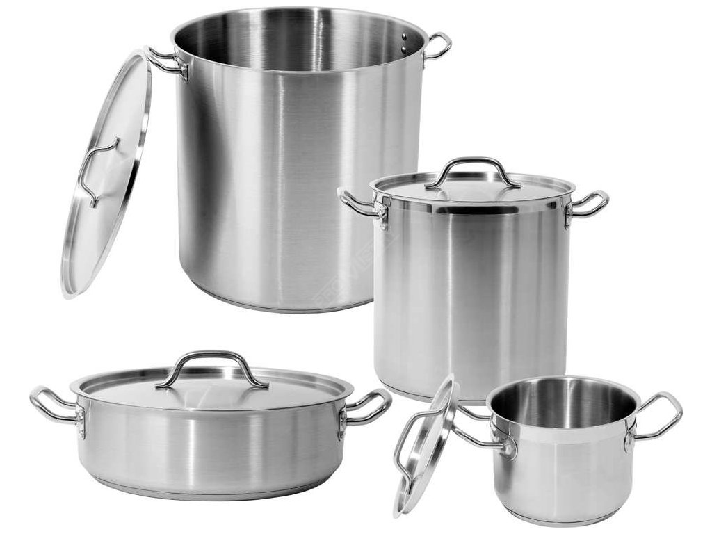 Hrnec střední s poklicí NEREZ 20x14cm 4,4l Yato Gastro YG-00022 + Dárek, servis bez starostí v hodnotě 300Kč