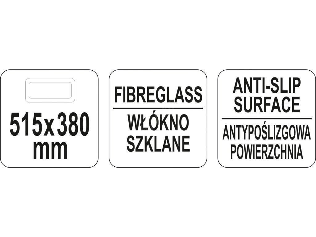 Podnos obdélníkový 515x380mm ANTI SLIP Yato Gastro YG-02076