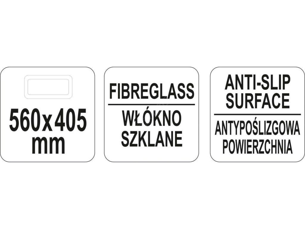 Podnos obdélníkový 560x405mm ANTI SLIP Yato Gastro YG-02077