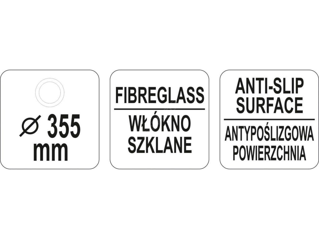 Tác číšnický kulatý 355mm ANTI SLIP Yato Gastro YG-02079