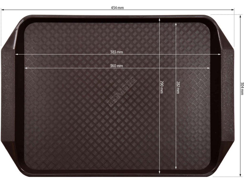 Podnos obdélníkový bufetový 430x300mm ANTI SLIP Yato Gastro YG-02105