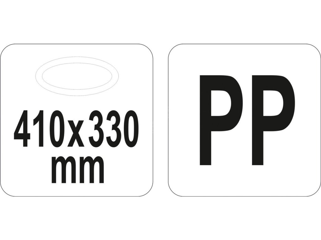 Podnos obdélníkový bufetový 430x300mm ANTI SLIP Yato Gastro YG-02105