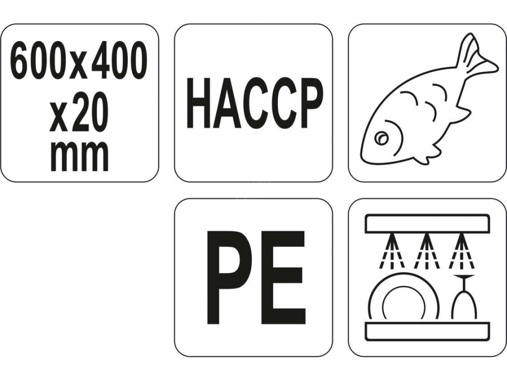 Krájecí deska 600x400x20 modrá Yato Gastro YG-02183 + Dárek, servis bez starostí v hodnotě 300Kč