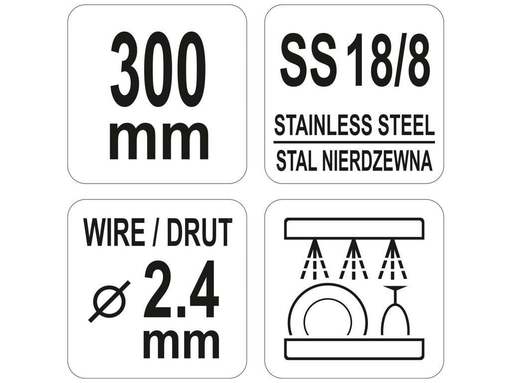 Metla šlehací 300 mm Yato Gastro YG-02510