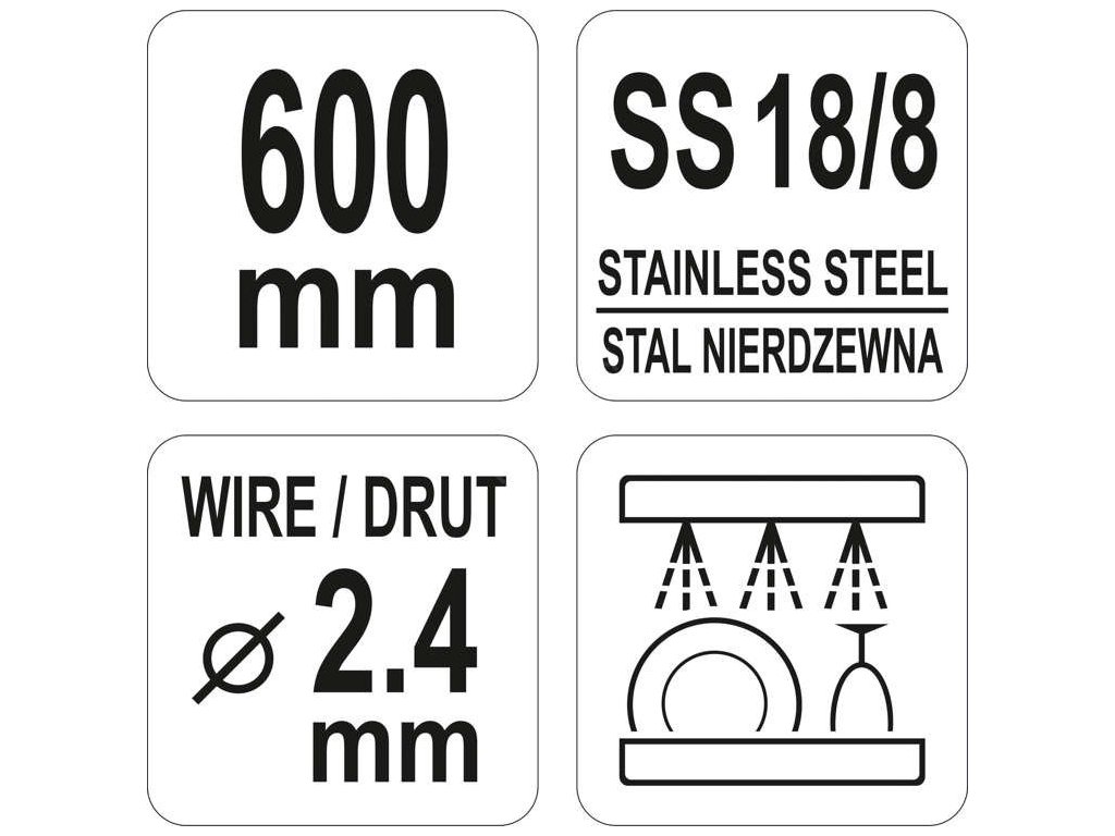 Metla šlehací 600 mm Yato Gastro YG-02513