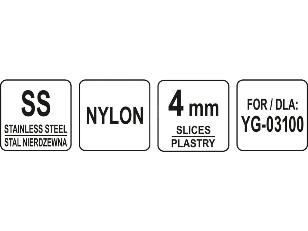 Řezací čepel 4mm (pro YG-03100) Yato Gastro YG-03141 + Dárek, servis bez starostí v hodnotě 300Kč