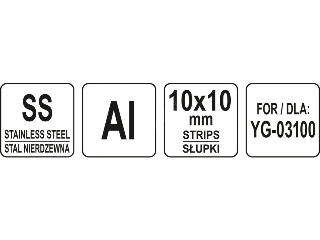 Řezací čepel 10x10mm (pro YG-03100) Yato Gastro YG-03144 + Dárek, servis bez starostí v hodnotě 300Kč