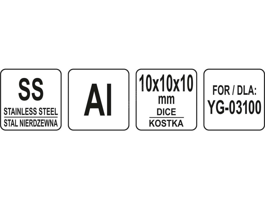 Řezací čepel 10x10x10mm (pro YG-03100) Yato Gastro YG-03149 + Dárek, servis bez starostí v hodnotě 300Kč