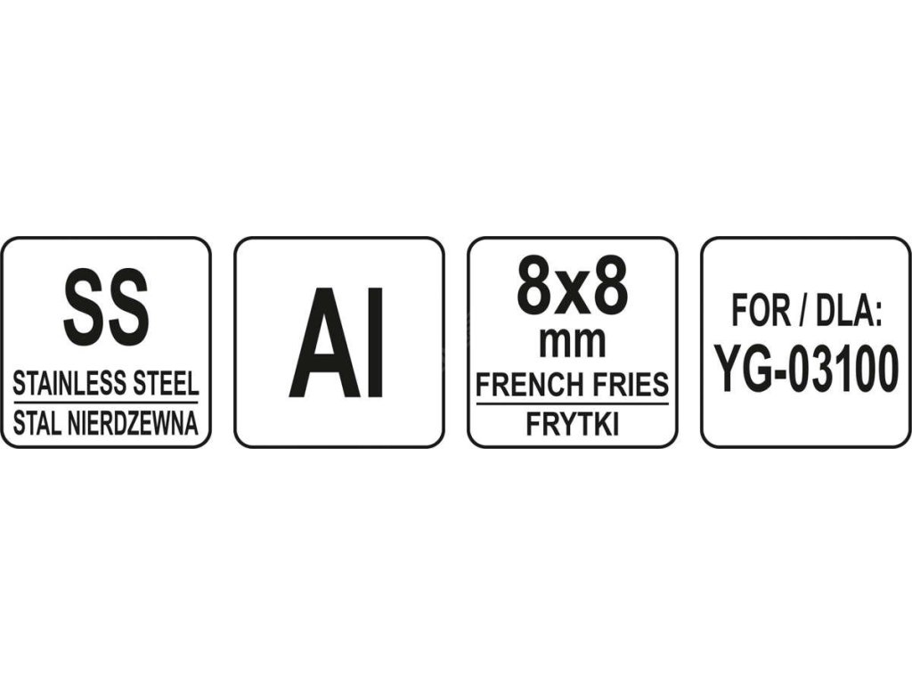 Řezací čepel 8x8mm (pro YG-03100) Yato Gastro YG-03150 + Dárek, servis bez starostí v hodnotě 300Kč