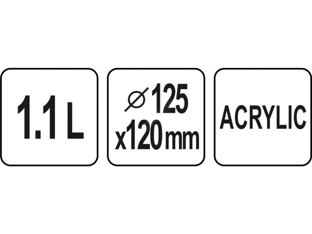 Nádoba na led acryl 1,1l Yato Gastro YG-07146