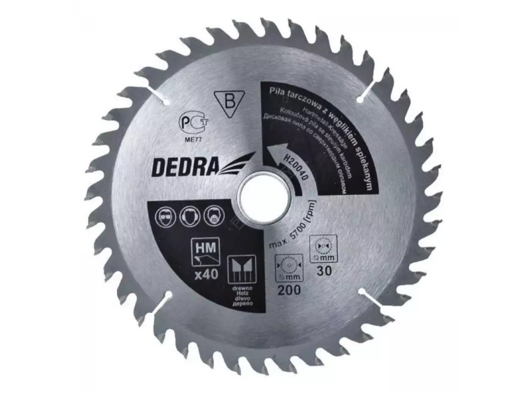 Kotoučová pila na dřevo 36z průměr 160x20 mm DEDRA H16036