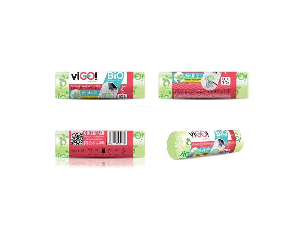viGO! BIO sáčky do košů 60l/10 ks QUICKPACK 7721999A