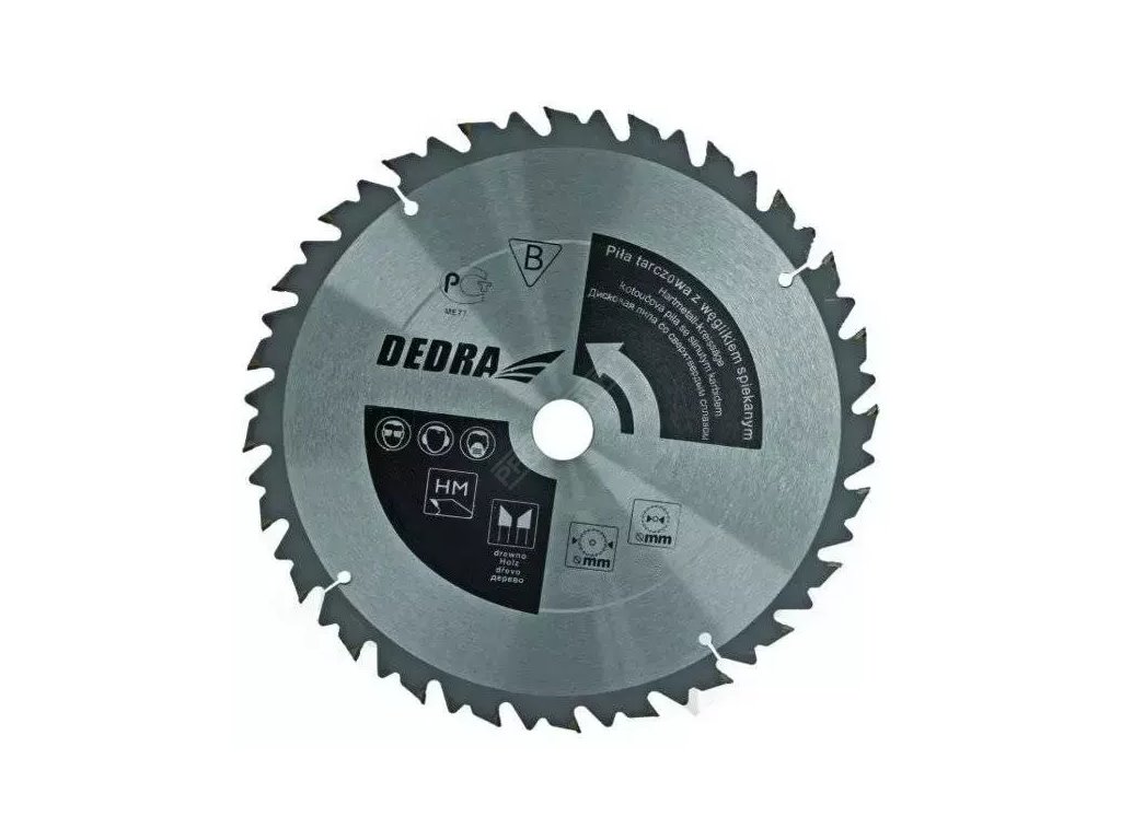 Kotoučová pila na dřevo s omezovačem posuvu 315x30 mm /24Z DEDRA HL31524