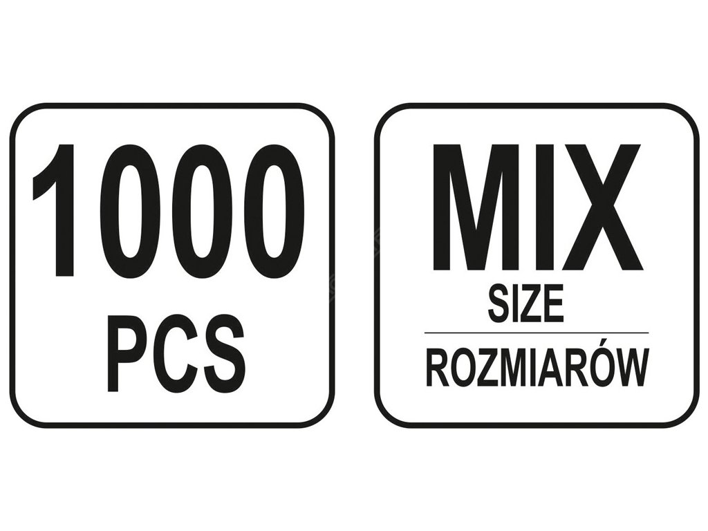 Závlačky sada 1000 ks Yato YT-06885