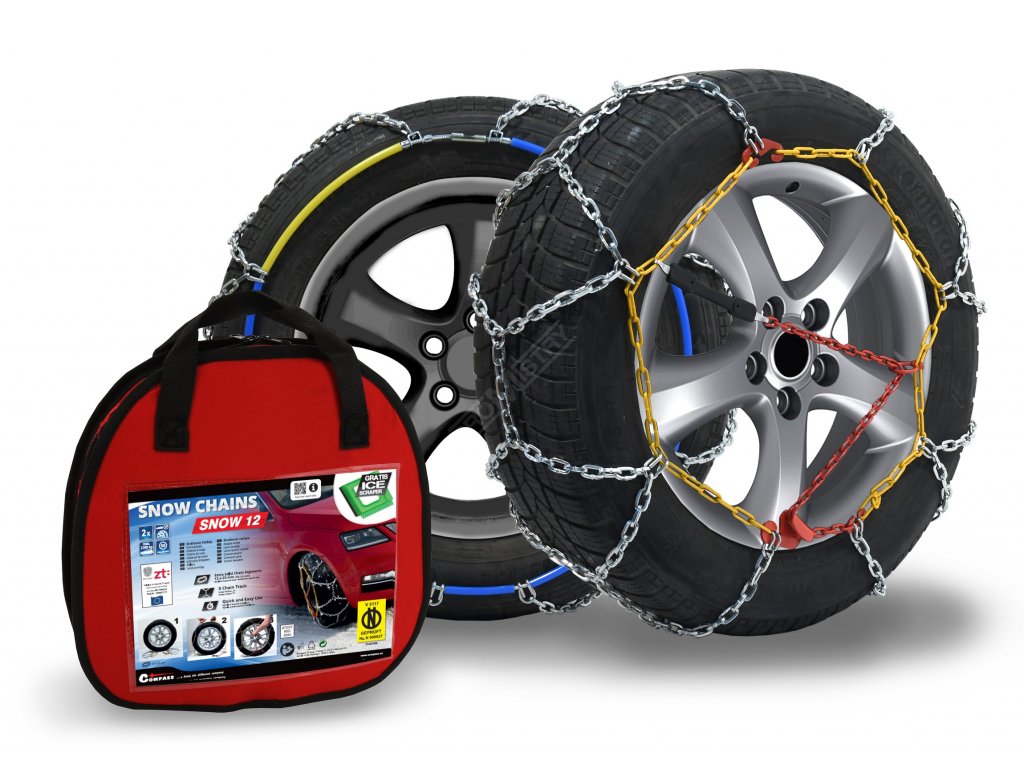 Sněhové řetězy SNOW12 ÖNORM X130 nylon bag Compass 01408