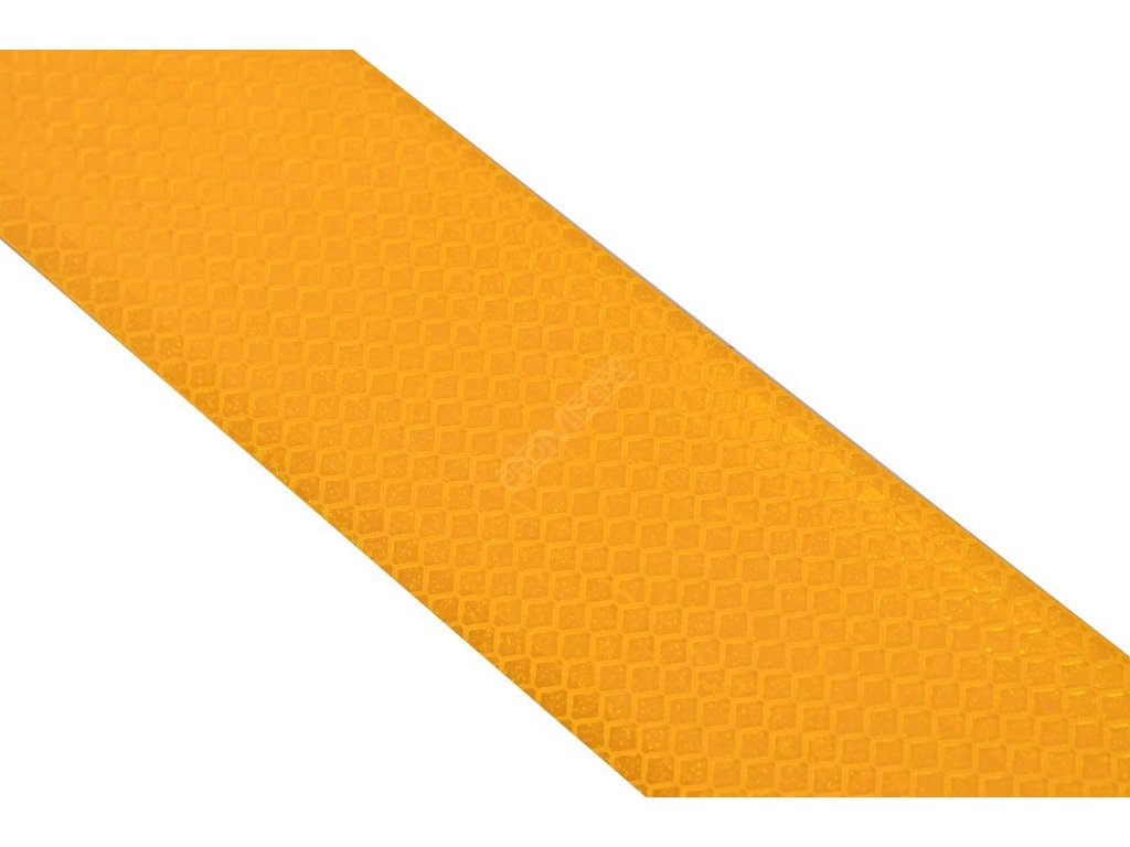 Samolepící páska reflexní 5m x 5cm žlutá (role 5m) 01541