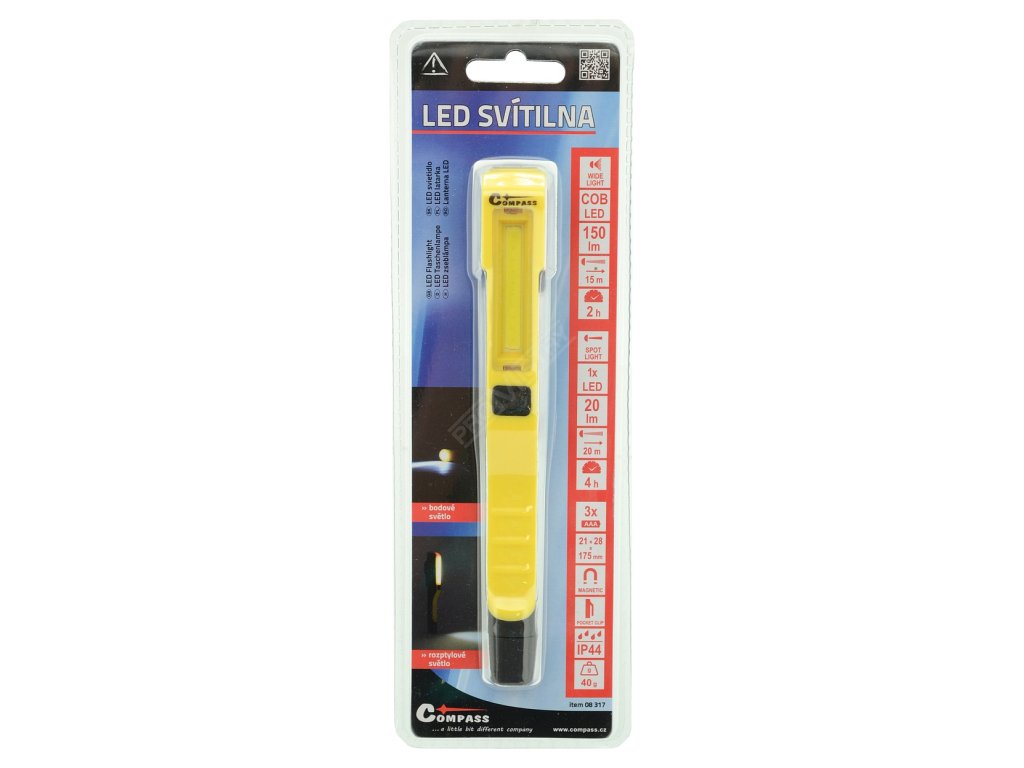 Svítilna PEN LED 20/150lm 3xAAA Compass 08317