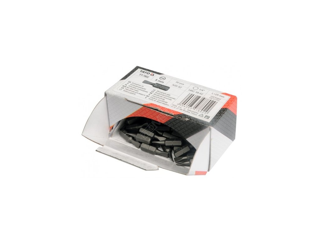Bit křížový 1/4" PH0 x 25 mm 50 ks Yato YT-7806