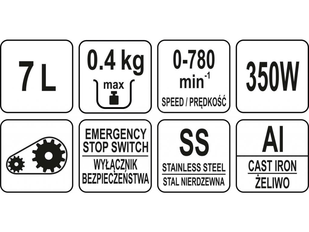 Mixér 350W 7l Yato Gastro YG-03012