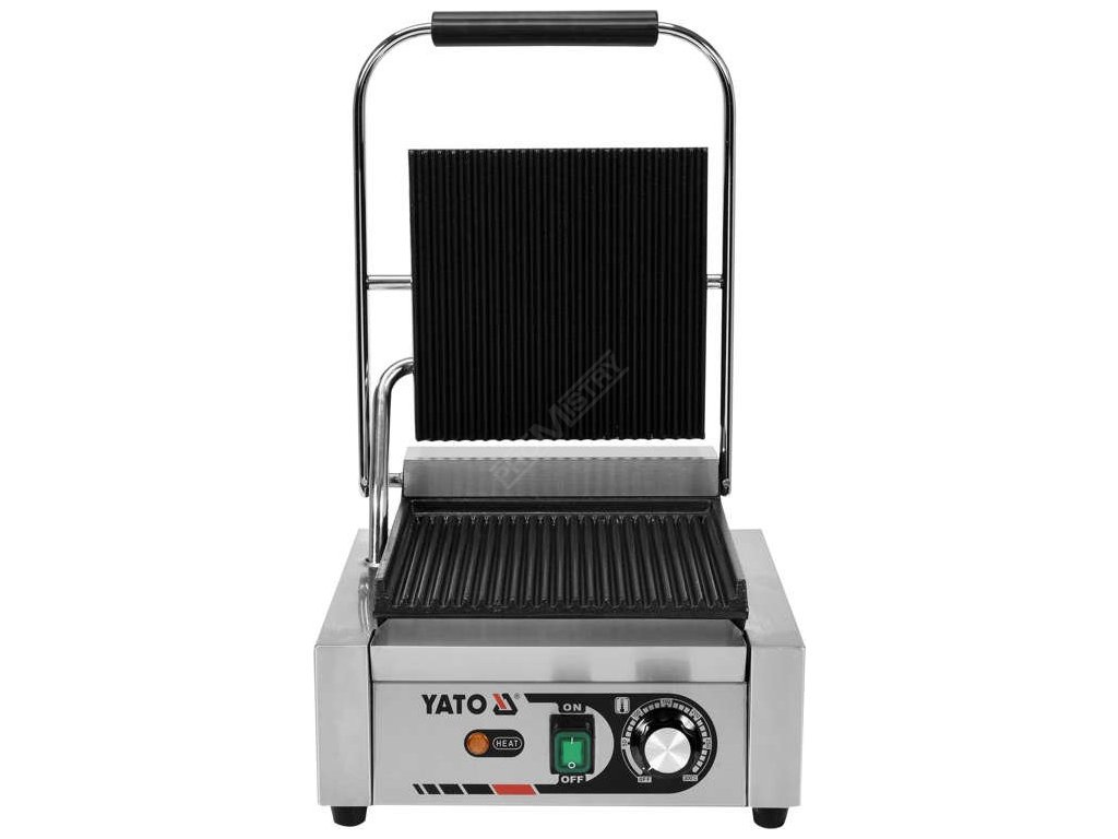 Kontaktní gril drážkovaný 1800W 320mm Yato Gastro YG-04555