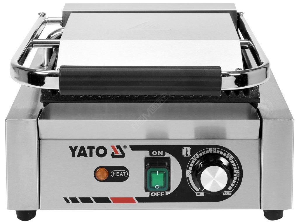 Kontaktní gril drážkovaný 1800W 320mm Yato Gastro YG-04555
