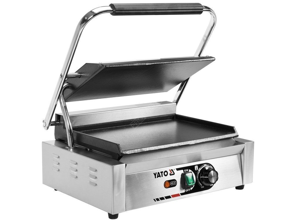 Kontaktní gril Panini hladký 2200W 440mm Yato Gastro YG-04558