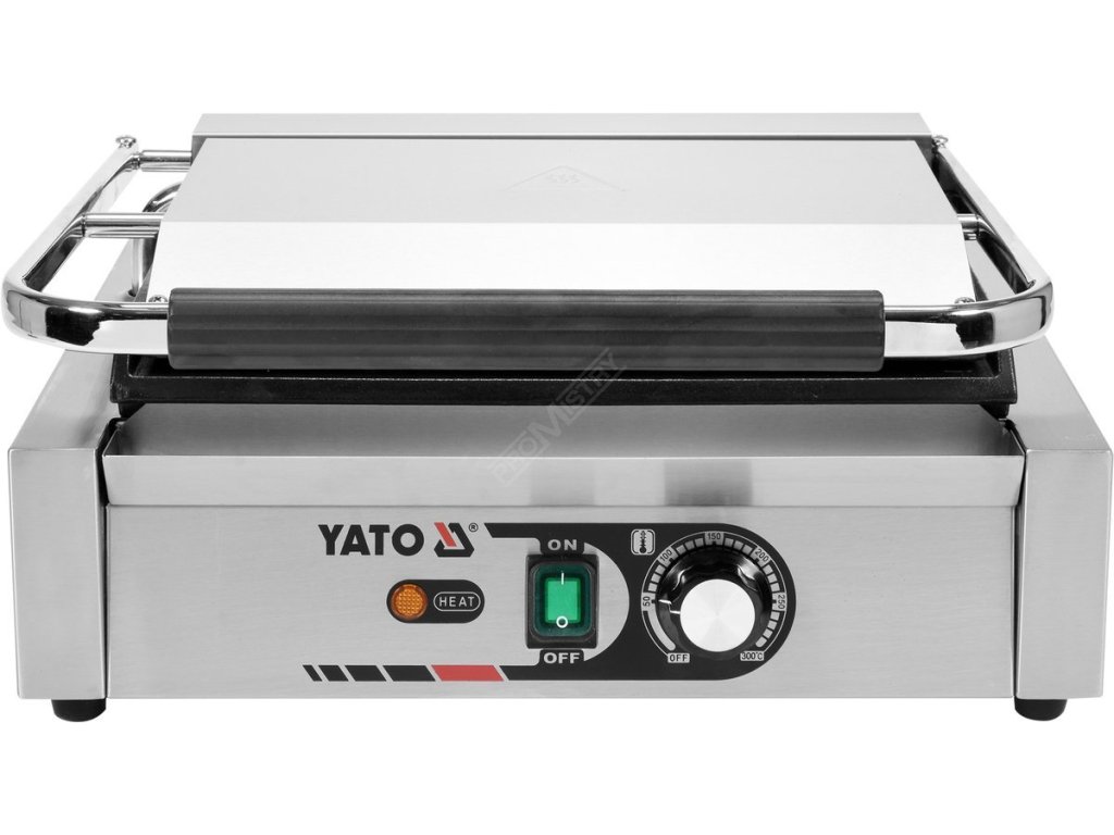 Kontaktní gril Panini hladký 2200W 440mm Yato Gastro YG-04558