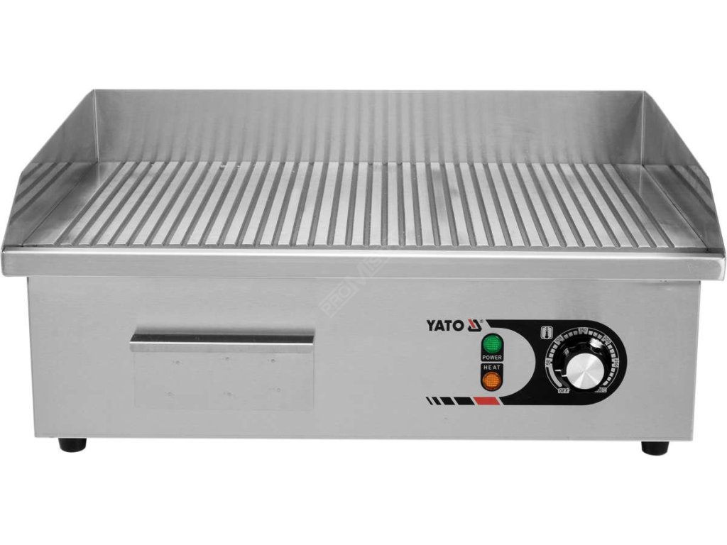 Grilovací deska drážkovaná 3000W 550mm Yato Gastro YG-04587
