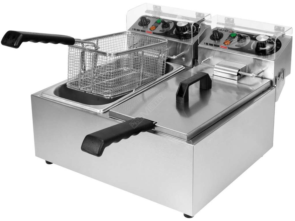 Fritéza dvoukomorová 2x2000W 2x6l Yato Gastro YG-04620