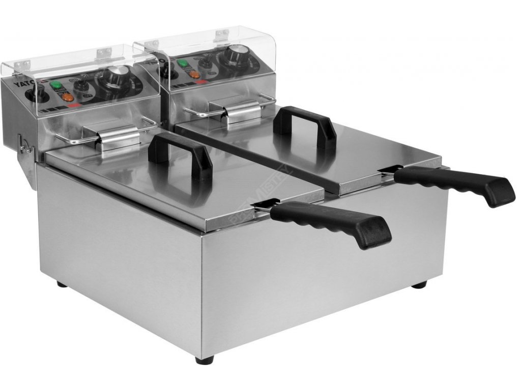 Fritéza dvoukomorová 2x2000W 2x6l Yato Gastro YG-04620