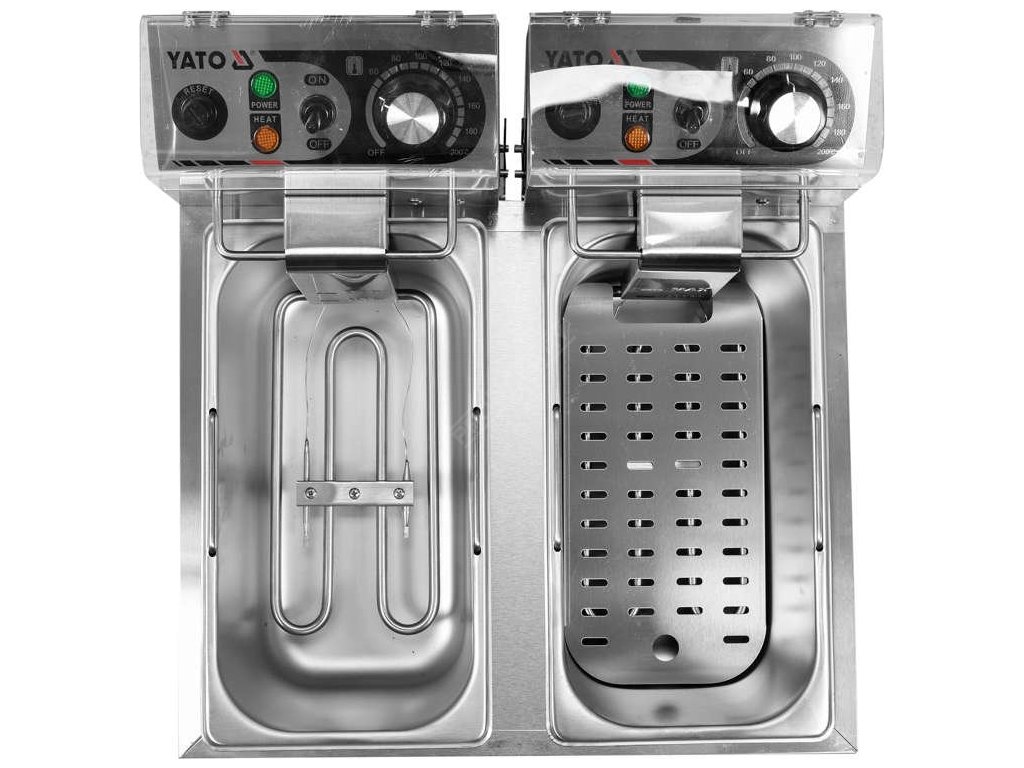 Fritéza dvoukomorová 2x2000W 2x6l Yato Gastro YG-04620