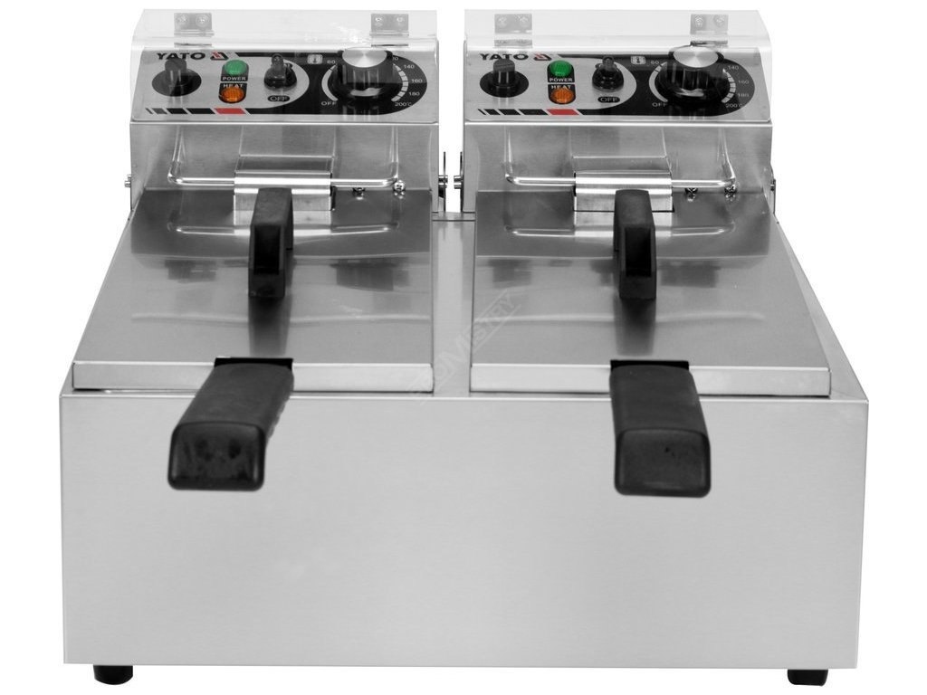 Fritéza dvoukomorová 2x2000W 2x6l Yato Gastro YG-04620