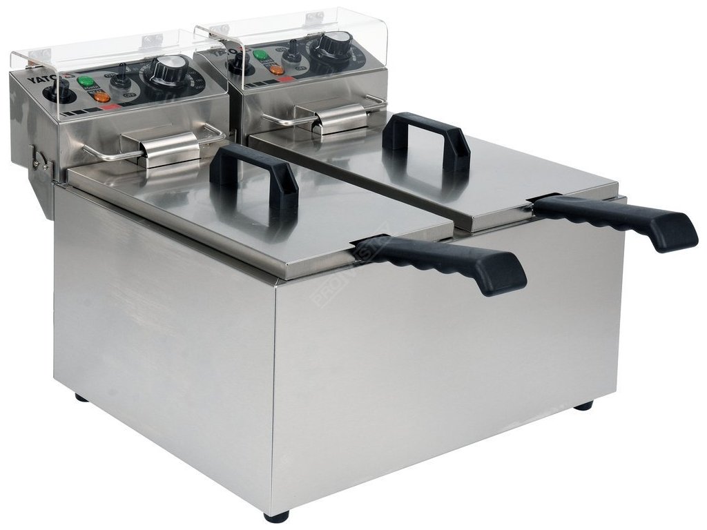 Fritéza dvoukomorová 2x2000W 2x8l Yato Gastro YG-04621