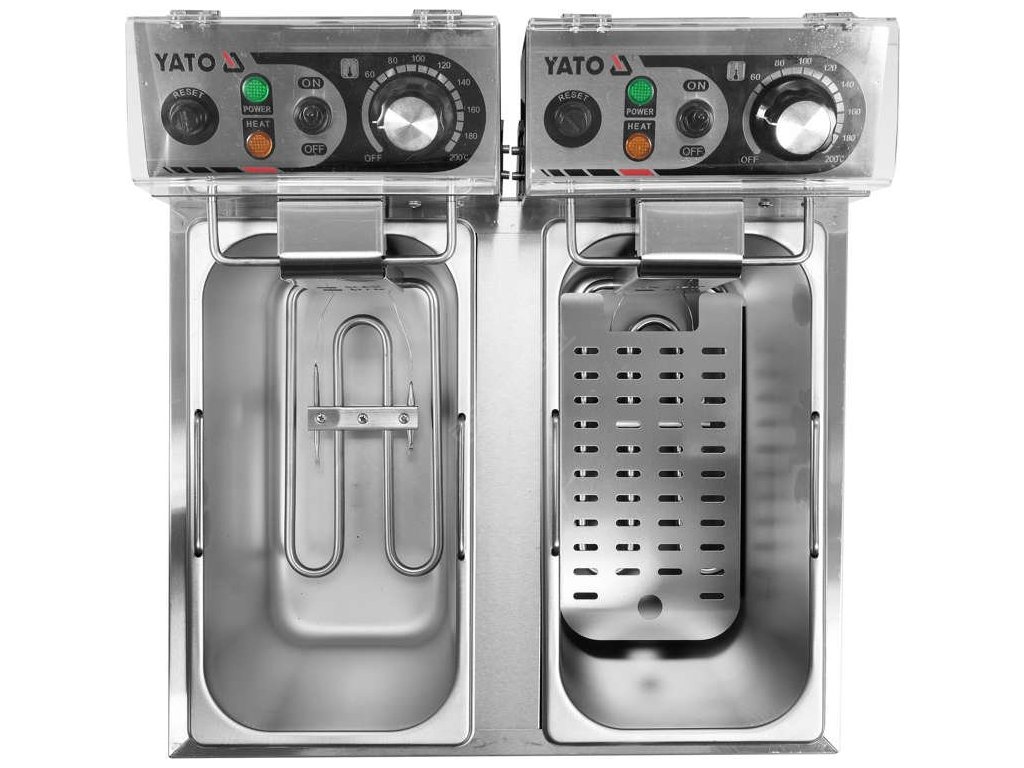 Fritéza dvoukomorová 2x2000W 2x8l Yato Gastro YG-04621